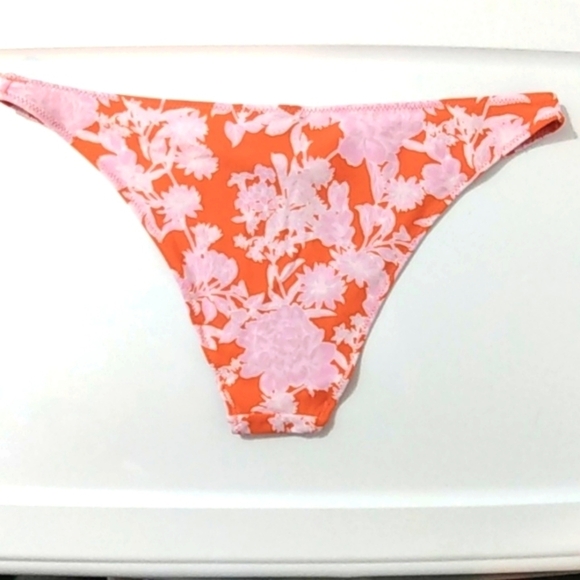 FOREVER 21 CINNAMON LAVENDER FLORAL HIGH-CUT BIKINI SWIMSUIT BOTTOM SIZE XL NWT - Picture 4 of 5